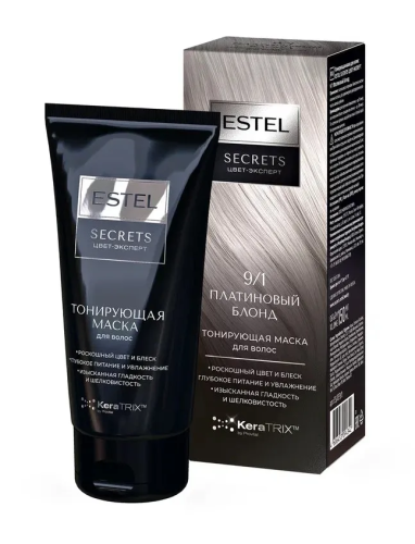 ESTEL Secrets Цвет-Эксперт маска тонирующая д/волос 9/1 платиновый блонд 150мл